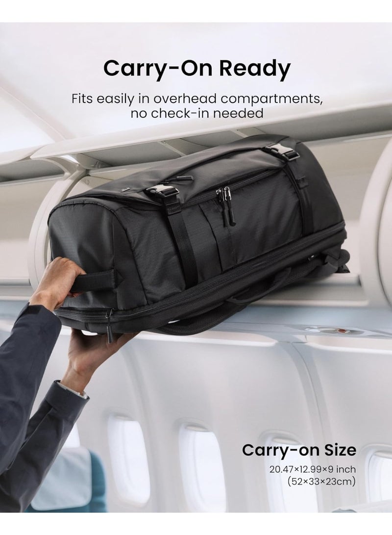 Tomtoc Navigator-T66 Liteway 40L Travel Backpack – TSA-Friendly Carry-On Luggage, Water-Resistant Lightweight Business Rucksack, Fits 17.3-Inch Laptop, Durable Weekender Daypack - Image 3